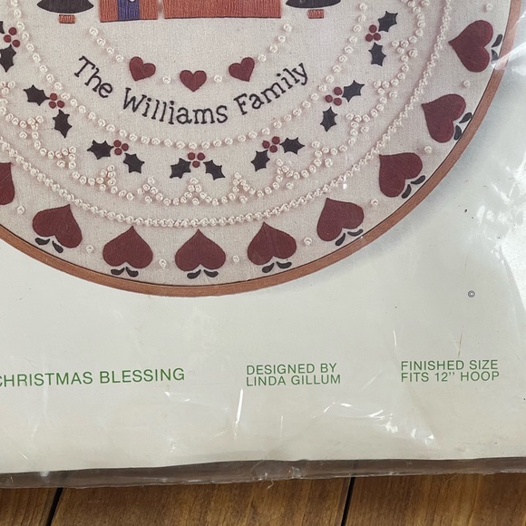 Sunset stitchery embroidery kit Christmas Blessing sampler kit - Picture 5 of 5